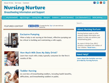 Tablet Screenshot of nursingnurture.com